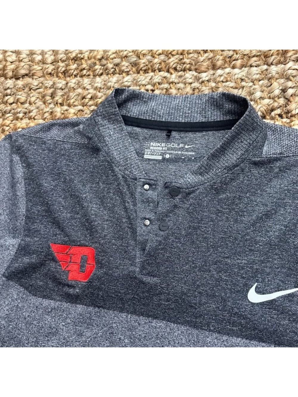 Nike Dayton Flyers Blade Polo Shirt (Large) Golf Performance
